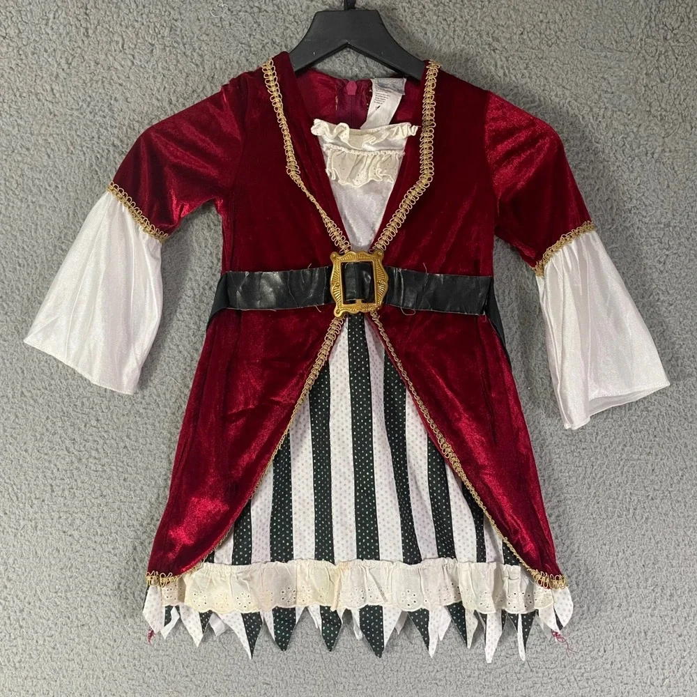 Toddler Pirate Costume 3T 4T Disguise Too Cute To Spook Halloween Girl